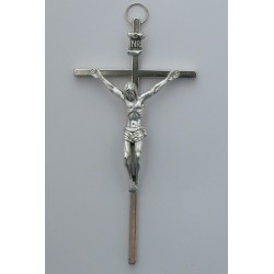 Croix métal argenté 11 cm