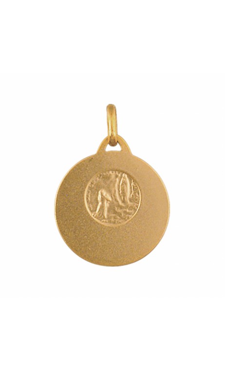 Pendentif Médaille Religieux Plaqué Or - Daté De 1934 - Bijou Vintage Occasion - Référence 142-40/1-4