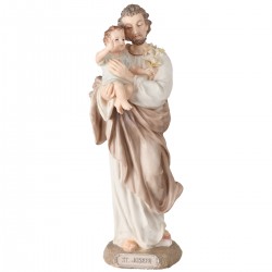 Statue Saint Joseph peinte...