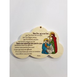 Cadre nuage Notre Père et...