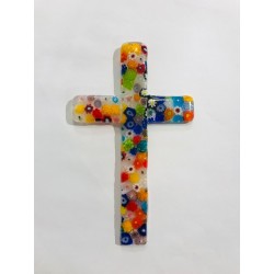 Croix murale millefiori en...