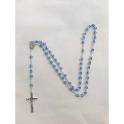 Chapelet cristal bleu ciel...