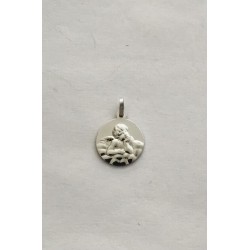 Medaille argent mat et...