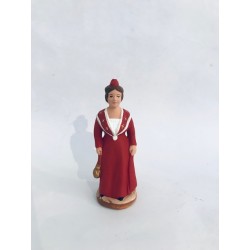 Arlésienne rouge, santon...