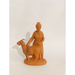 Femme à la chèvre, santon à...