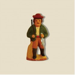 Chasseur au gibier, santon...