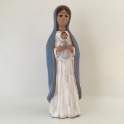 Vierge à l'Enfant émaillée 15,5 cm Grataloup