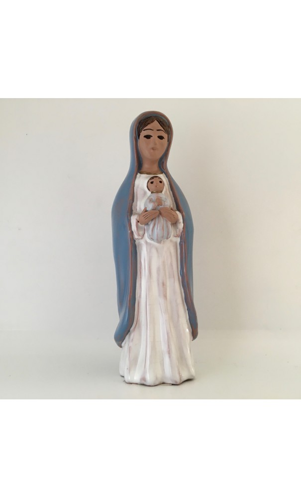 Vierge à l'Enfant émaillée 15,5 cm Grataloup