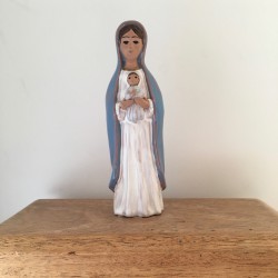 Vierge à l'Enfant émaillée 15,5 cm Grataloup