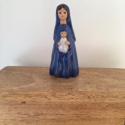 Statue Vierge à l'Enfant céramique Grataloup