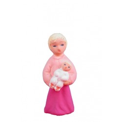 Femme au bébé, crèche...
