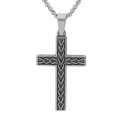 Ensemble chaîne et croix en...