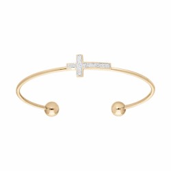 Bracelet acier doré jonc...