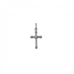 Croix argent double fil