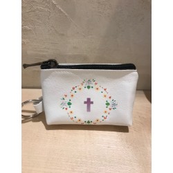 Pochette simili-cuir croix...