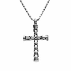 Ensemble chaîne et croix...