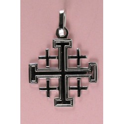 Croix de Jérusalem argent