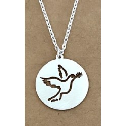 Medaille argent colombe...
