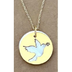 Medaille colombe découpée...