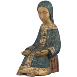 Vierge Marie bleue crèche...
