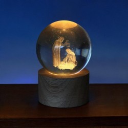 Boule en verre lumineuse...