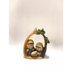 Mini-crèche résine, décor...