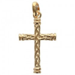 Croix plaqué-or sans Christ...