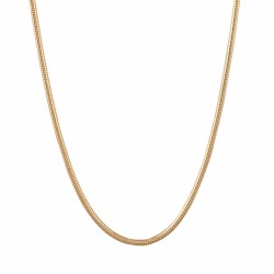 Chaîne plaqué-or tube 40cm