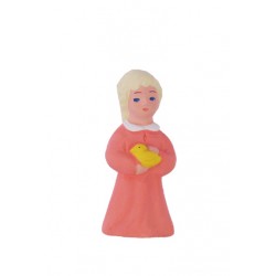 Fille à l'oiseau, crèche...