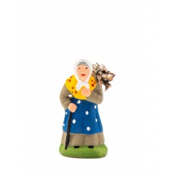 Femme au fagot, santon...