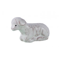 Mouton couché, crèche...