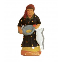 Fermière à l'oie, santon...