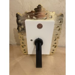 Cadre ex-voto blanc et doré