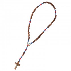 Chapelet bois sur corde...