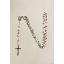 Chapelet céramique blanc et...