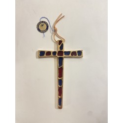 Croix murale bronze et...