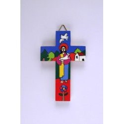 Croix murale enfantine Bon...