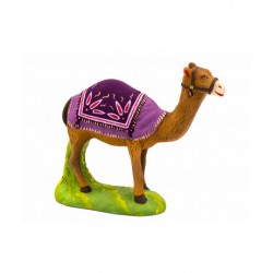 Chameau debout violet...