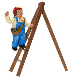 Enfant olives avec échelle,...