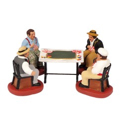 La partie de cartes, santon...