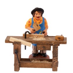 Menuisier et son établi,...