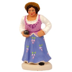 Bouliste femme, santon...