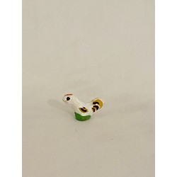 Poule blanche, santon...