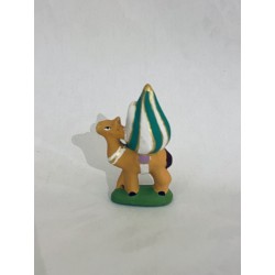 Chameau au bassour vert,...