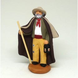 Berger au manteau, santon...