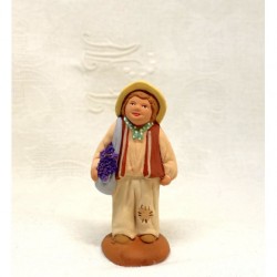 Enfant à la lavande, santon...