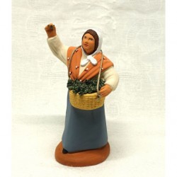 Cueilleuse d'olives, santon...