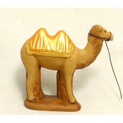 Chameau orange doré, santon...