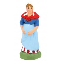 Femme enceinte, santon...