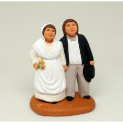 Les mariés, santon...